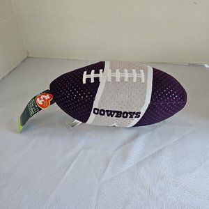 TY Beanie Ballz NFL Rush Zone DALLAS COWBOYS 12" Plush Football Stuffed Toy NWT